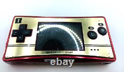 Nintendo GameBoy Micro 20th Anniversary Edition Famicom Color Console Used