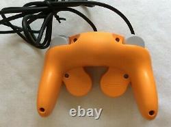 Nintendo GameCube Orange Game Boy Player Controller DOL-001withMario Party 4
