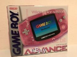 Nintendo Gameboy Advance 32 Bit Wide Color Screen New, Color Fuchsia