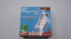 Nintendo Gameboy Advance SP Famicom Color Edition 100% Original + 3 Games W57