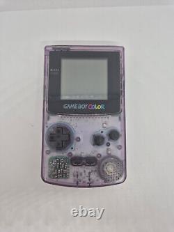 Nintendo Gameboy Color Atomic Purple BOXED COMPLETE WITH MANUALS TRACKED 24