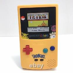 Nintendo Gameboy Color Backlit IPS LCD Screen Mod Custom Pokémon Edition