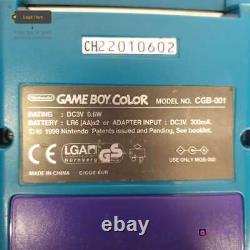 Nintendo Gameboy Color Cgb-001 Handheld Games Console + Thunderbirds Game