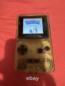 Nintendo Gameboy Color Clear Console Fitted With IPS Screen