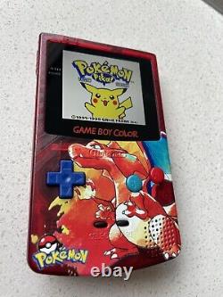 Nintendo Gameboy Color Colour Game Boy BACKLIT IPS Q5 Pokémon? Charizard