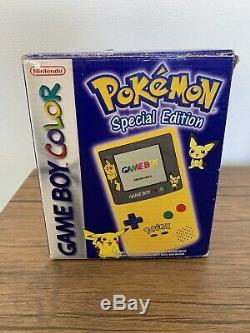 Nintendo Gameboy Color (Colour) Pokemon Pikachu Special Edition Box Boxed