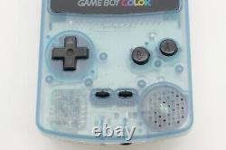 Nintendo Gameboy Color Console Aqua Blue Milky White Lawson GBC Japan Tested 91