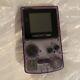 Nintendo Gameboy Color Console Atomic Transparent Purple Missing Battery Cover