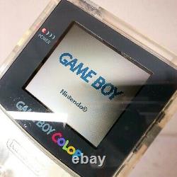 Nintendo Gameboy Color Console GBC Clear Box Manual Japan Tested Game Boy F/S