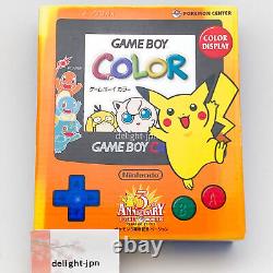 Nintendo Gameboy Color Console Pokemon Center 3rd Anniversary Edition Orange