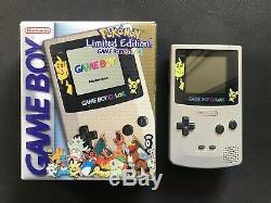 Nintendo Gameboy Color Console Pokemon Edition Gold-Silver Pikachu CGB-001 AUS