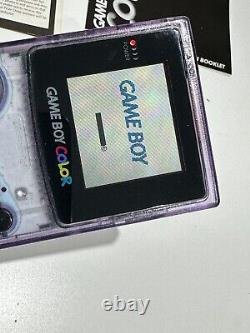 Nintendo Gameboy Color Console Purple / Grape, Boxed with Manual(s) NO SOUND