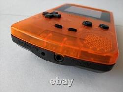 Nintendo Gameboy Color DAIEI HAWKS Limited edition Clear Orange console-e0612