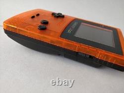 Nintendo Gameboy Color DAIEI HAWKS Limited edition Clear Orange console-e0612