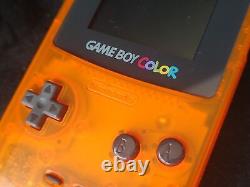 Nintendo Gameboy Color DAIEI HAWKS Limited edition Clear Orange console-g0215