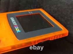 Nintendo Gameboy Color DAIEI HAWKS Limited edition Clear Orange console-g0215