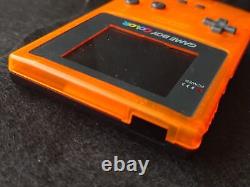 Nintendo Gameboy Color DAIEI HAWKS Limited edition Clear Orange console-g0215