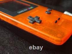 Nintendo Gameboy Color DAIEI HAWKS Limited edition Clear Orange console-g0215