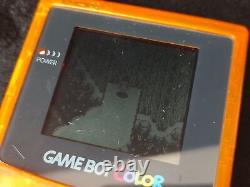 Nintendo Gameboy Color DAIEI HAWKS Limited edition Clear Orange console-g0215