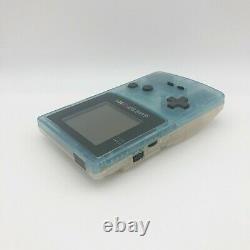 Nintendo Gameboy Color GB Console Aqua Blue Milky White Lawson Limited Tested
