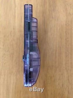 Nintendo Gameboy Color GBC Colour Atomic Purple backlight MicroUSB Glass screen