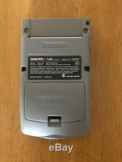 Nintendo Gameboy Color GBC Colour Grey backlight MicroUSB Glass lens BennVenn FS