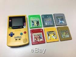 Nintendo Gameboy Color GBC Pikachu Pokemon Silver Gold Yellow Red Crystal Jade