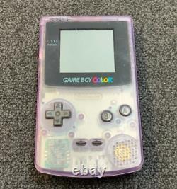 Nintendo Gameboy Color Handheld System Clear Purple