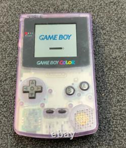 Nintendo Gameboy Color Handheld System Clear Purple