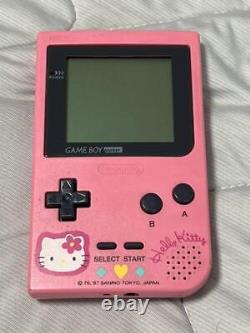 Nintendo Gameboy Color Hello Kitty Pink Limited console Pokemon cassette Set
