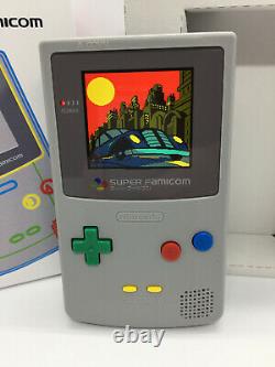 Nintendo Gameboy Color Light Super Famicom Edition IPS Backlight & Glass Screen