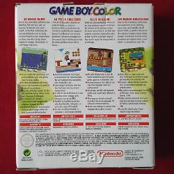 Nintendo Gameboy Color Neongrün Handheld-Spielkonsole Neues Display OVP