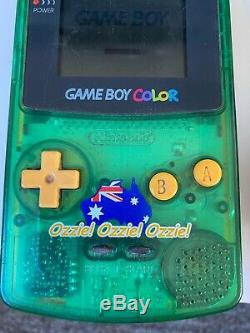 Nintendo Gameboy Color Ozzie Gold Green Neotone Edition Complete