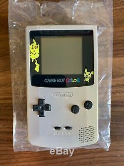 Nintendo Gameboy Color Pokemon Gold Silver Limited Edition Pikachu Pichu Boy CIB