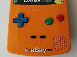 Nintendo Gameboy Color Pokemon Limited edition Orange color console, Boxed-b822