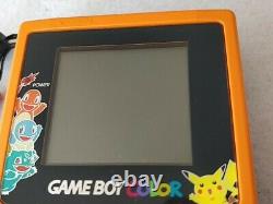 Nintendo Gameboy Color Pokemon Limited edition Orange color console, Game-d0525