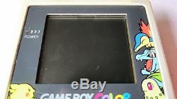 Nintendo Gameboy Color Pokemon Limited edition silver console, Game Boxed-a626