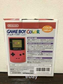 Nintendo Gameboy Color Red Rare New