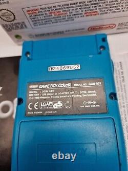 Nintendo Gameboy Color Teal Boxed and Complete Great Condition