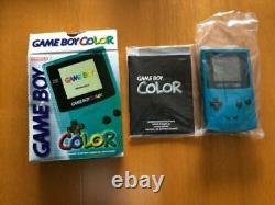 Nintendo Gameboy Color Teal Console Boxed + 4 Games Pokémon Dragon Tarzan