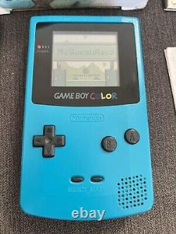 Nintendo Gameboy Color Teal Console Boxed Good Cond & Manuals Etc