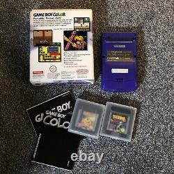 Nintendo Gameboy Color With box, manuals, Tetris DX & Pacman Tested & Working