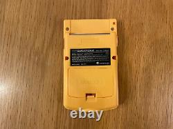 Nintendo Gameboy Color Yellow Console Backlit Bright IPS Screen Upgrade