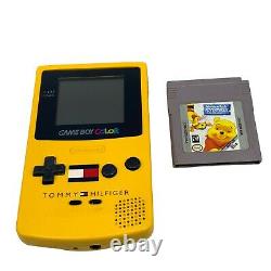Nintendo Gameboy Color Yellow Tommy Hilfiger Edition CGB-001 Tested Game Boy