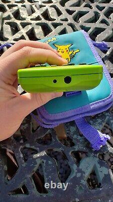 Nintendo Gameboy Color (lime green) With Retro Pokemon Carry Bag