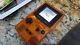 Nintendo Gameboy Color With Backlit Ags101 Mod Clear Orange Shell