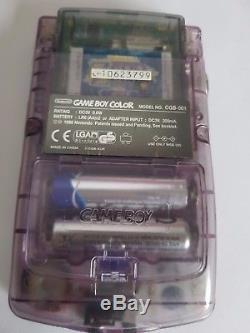 Nintendo Gameboy Colour AGS-101 Original Clear Atomic Purple