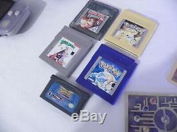 Nintendo Gameboy Colour Bundle Grape/ Blue/ 3 console With 6 Game