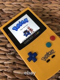 Nintendo Gameboy Colour Color Pokemon Anniversary Console OSD Q5 IPS GBC Backlit