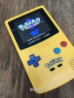 Nintendo Gameboy Colour Color Pokemon Anniversary Game Console Q5 IPS Backlit